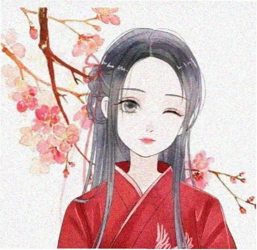 学员迟到的风头像，白底上的薄荷绿叶脉线条